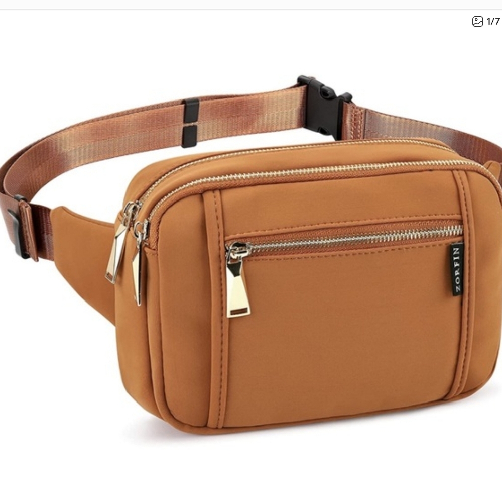 Zorfin Tan Belt Bag for Men